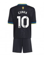 Manchester United Matheus Cunha #10 Tredjedraktsett Barn 2025-26 Korte ermer (+ bukser)